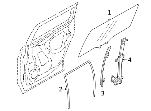 Glass - Rear Door for 2023 Subaru Ascent #0
