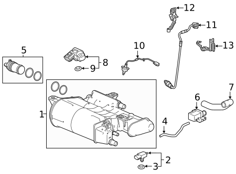 Emission Components for 2021 Honda Accord #1