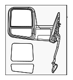 68509659AF - Body: Mirror Assembly for Ram: 2500, 3500 Image