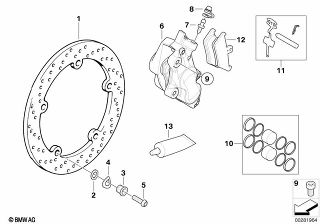 34112338231 - : Brake Disk for BMW-Motorrad Image