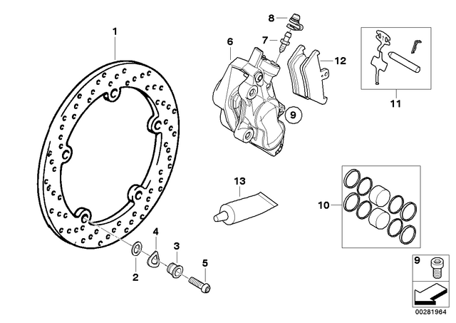 34112338231 - : Brake Disk for BMW-Motorrad Image