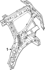 71601DO000 - : Inner Quarter Panel for Kia Image