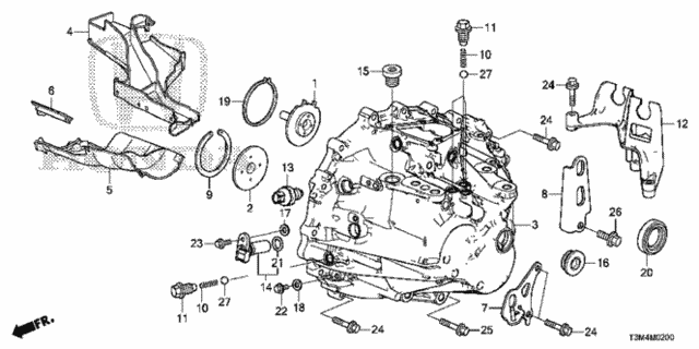 MT Transmission Case (L4) for 2017 Honda Accord #0