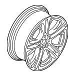36116794272 - : Wheel, Alloy for BMW: X3 Image