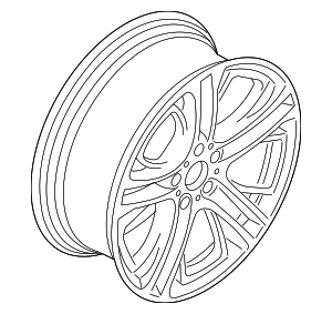 36-11-7-844-249 - Wheel, Alloy 2011 BMW X3 | BMW Auto Parts Warehouse