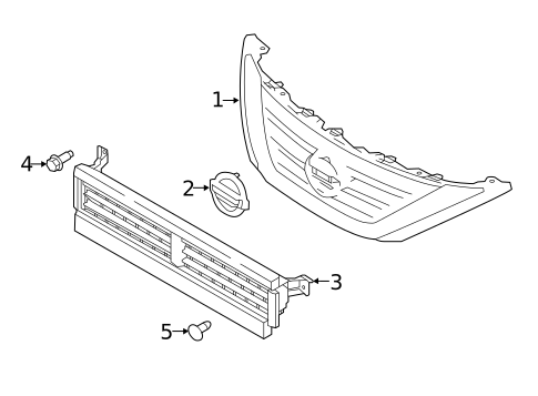 Grille & Components for 2017 Nissan Altima #0