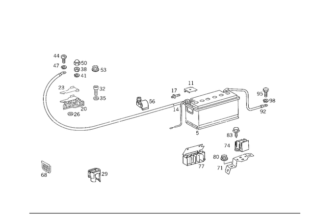 1115460071 - Electrical Equipment and Instruments: Screw for Mercedes-Benz: 220D, 230, 240D, 250C, 280, 280C, 280CE, 280SE, 300SE, 300SEL, 300SL, 350SL, 380SE, 380SEL, 380SL, 380SLC, 400E, 450SE, 450SEL, 450SL, 450SLC, 500E, 500SL, 560SEC, 560SEL, 560SL, 600SL Image image