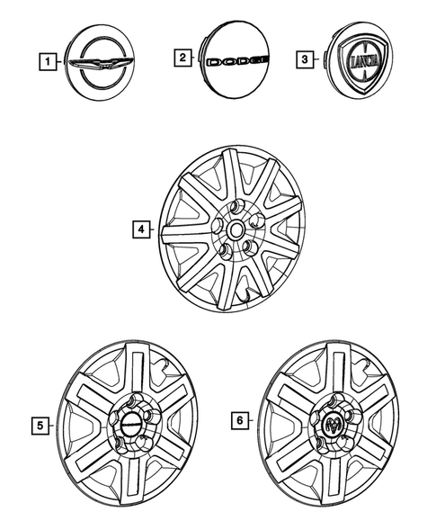 Wheel Covers and Center Caps for 2012 Ram C/V #0