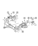 52010285AB - Service Brakes: Brake Hose, Left for Mopar Image