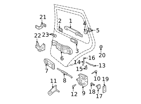 Rear Door for 2003 Volkswagen Jetta #1