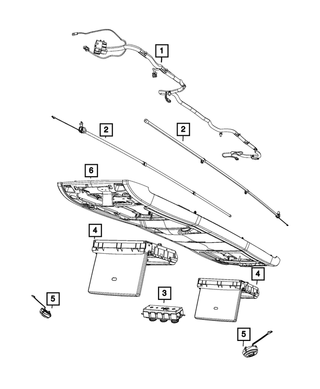 4868876AE - Electrical: Overhead Console Wiring for Mopar Image