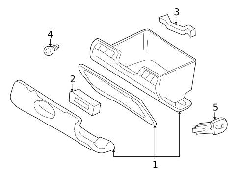 Glove Box for 1999 Dodge Durango #0