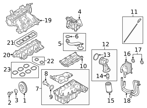 Cylinder Block Components for 2014 Lincoln MKT #0