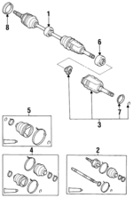 4341016190 - Suspension: Axle Shaft Assembly for Toyota Image
