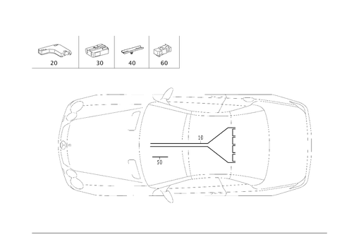 Fiber Optical Cable Wiring Harness (D2B and Most) for 2000 Mercedes-Benz SL 600 #0