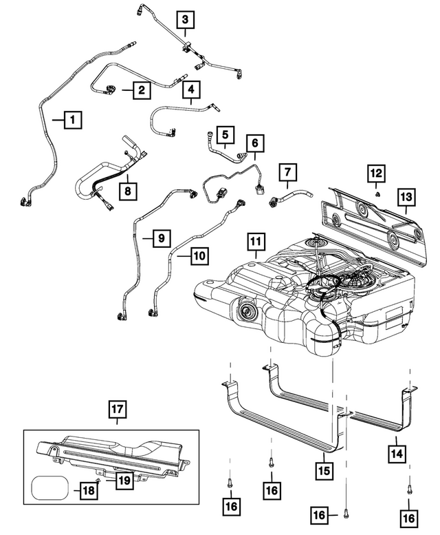 68146582AA - Fuel: Push Lock Retainer for Mopar Image image