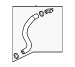 25415T1100 - : Lower Hose for Genesis: G80, G90 Image