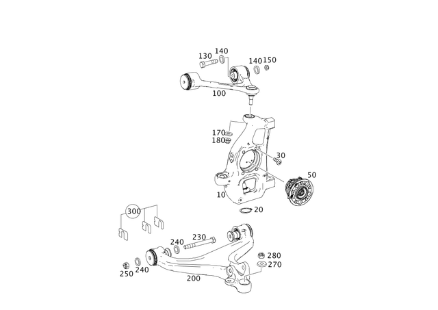 1973300807 - : Transverse Control Arm for Mercedes-Benz Image