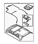 BEH568030J75 - Body: Headliner for Mazda: 3 Image
