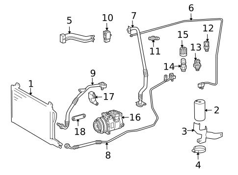 Condenser, Compressor & Lines for 2004 Dodge Sprinter 3500 #0