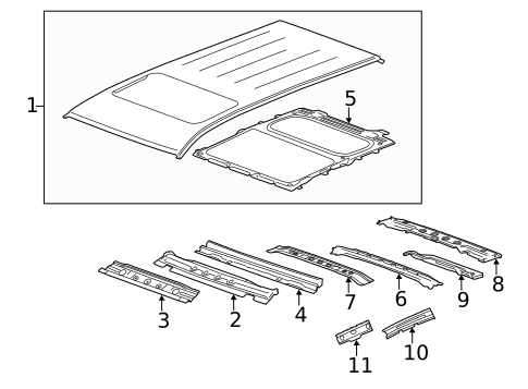 Roof & Components for 2012 Chevrolet Equinox #0