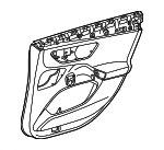 29573091011D02 - Body: Door Trim Panel for Mercedes-Benz Image