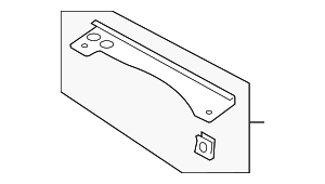 420863251 - Body: Trunk Trim Panel Bracket for Audi Image