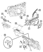6102126AA - Doors, Door Mirrors and Related Parts: Hex Nut And Washer for Mopar Image