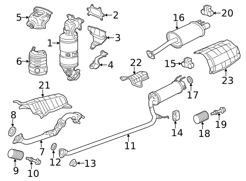 Brackets, Flanges & Hangers for 2012 Honda Civic #0