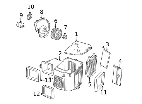 Heater for 1995 Dodge B3500 #0