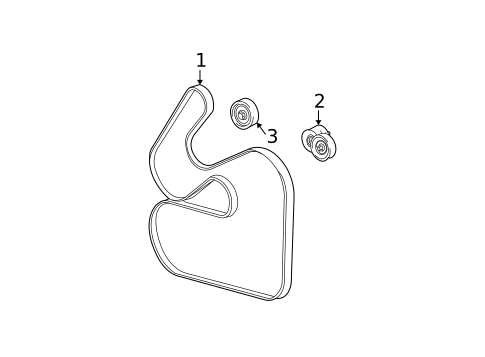 Belts & Pulleys for 2007 Ford Taurus #0
