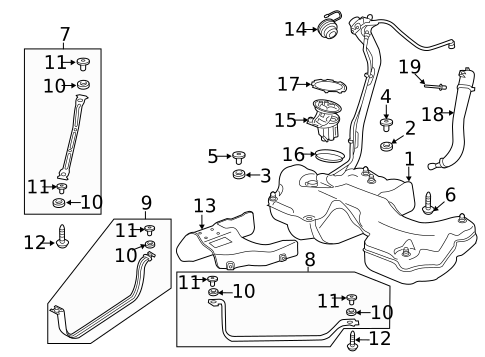Fuel System Components for 2019 Audi A4 Quattro #1