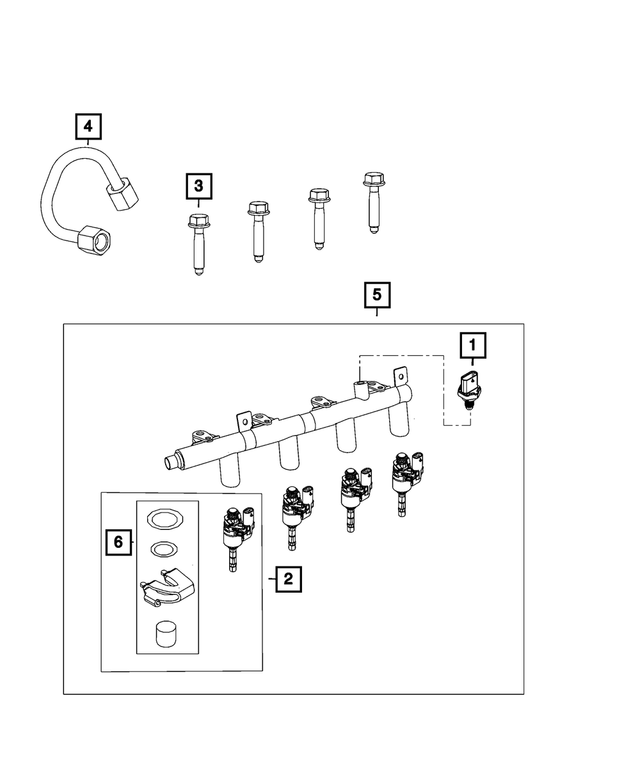 « 68440665AA –  : Alimentation D`injecteur Tube pour Mopar Image »