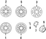 MB971111 - : Wheel, Steel for Mitsubishi: Montero Image