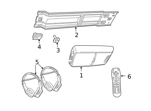 Entertainment System Components for 2008 Chrysler Aspen #0