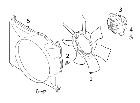 Cooling Fan for 2004 Suzuki Vitara #0