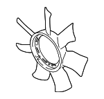 1711065D00 - Cooling System: Fan Blade for Suzuki Image