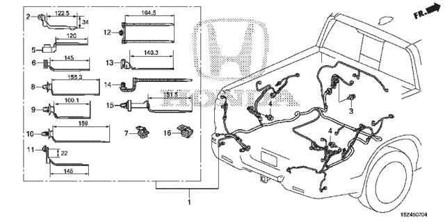 Wire Harness (5) for 2019 Honda Ridgeline #0