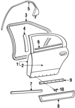 4897975AA - Body: Door Shell for Mopar Image