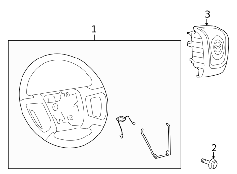 Steering Wheel & Trim for 2010 Mazda Tribute #1