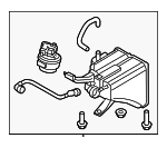 95520108103 - Emission System: Vapor Canister for Porsche: Cayenne Image