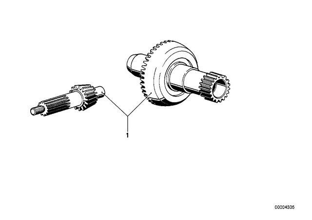 33121238671 - : Crowngear Set - I=31:9=3.44 for BMW-Motorrad Image