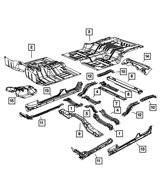 « 55395323AD – Body Sheet Metal Except Doors : Pan pour Mopar Image »