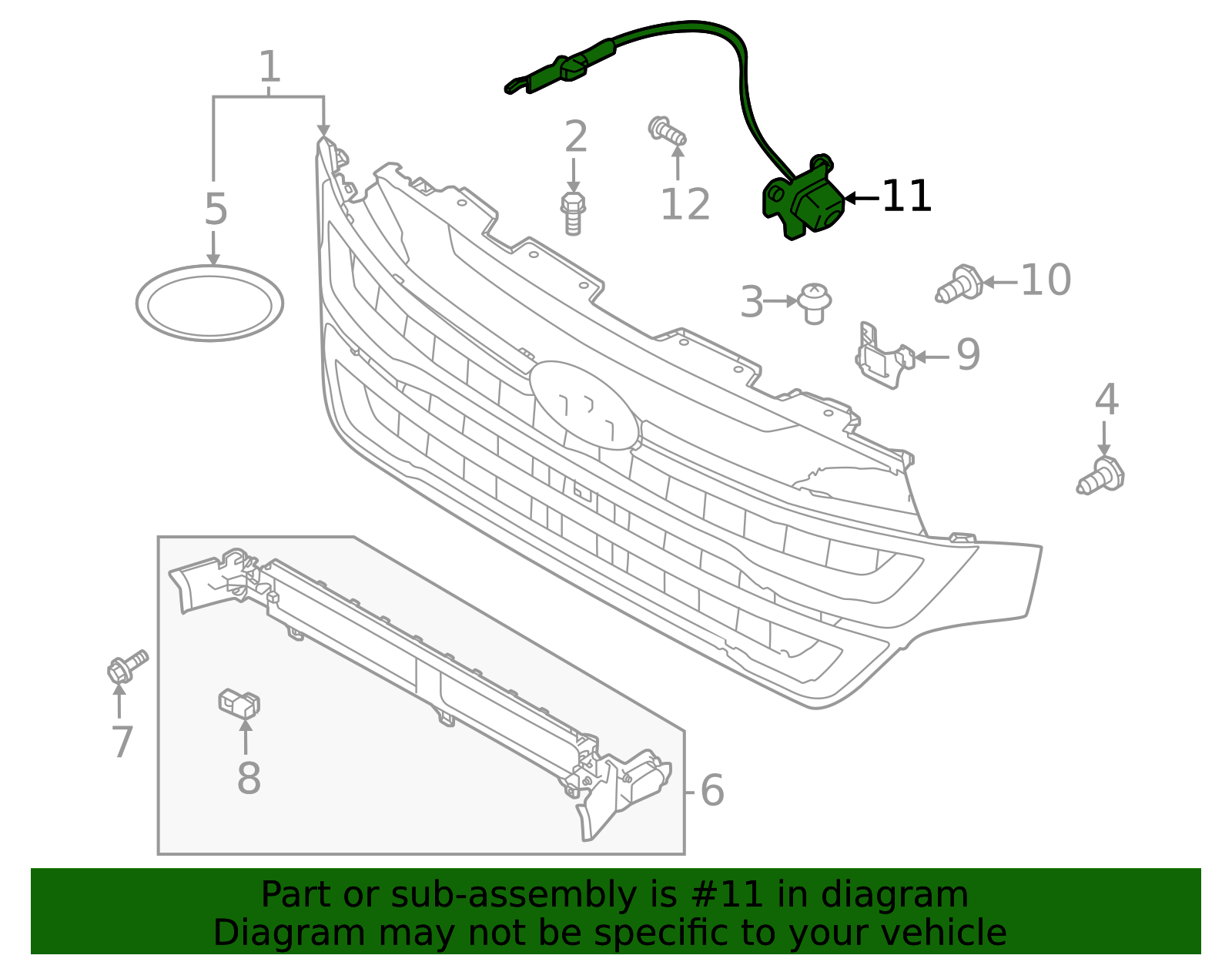 2025 Subaru Forester Front Camera 86357SL000 | Subaru Parts Store