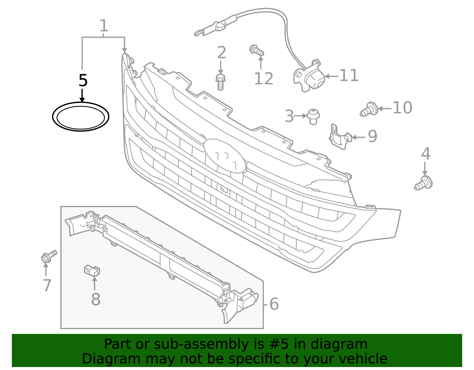 2025 Subaru Forester Grille Emblem 93013SL000 | Subaru Online Parts