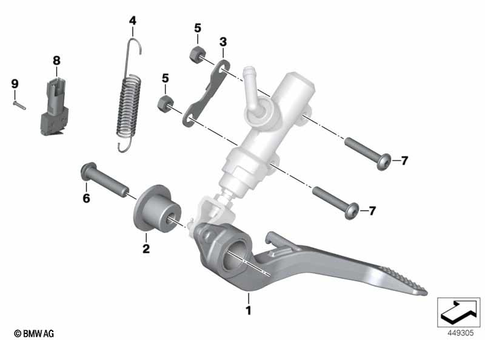 Brake Pedal, Connection Linkage for 2014 BMW-Motorrad HP4 #0