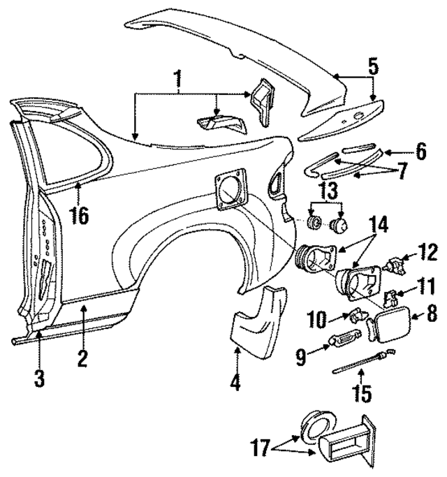 6293420040 - : Rear Duct for Toyota Image
