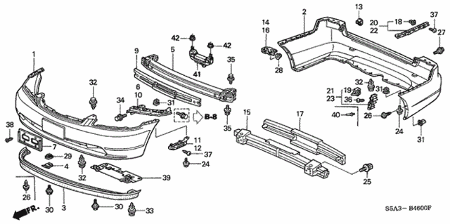 Bumpers for 2002 Honda Civic #0