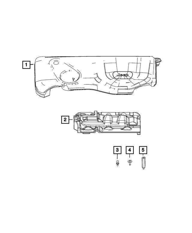 68491180AA - Engine: Engine Cover for Mopar Image