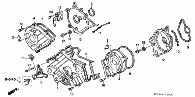 Timing Belt Cover for 1997 Acura RL #0